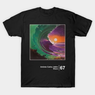 Wave / Minimal Style Graphic Artwork Design T-Shirt